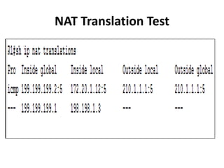 NAT Translation Test
 