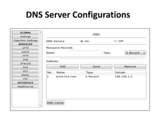 DNS Server Configurations
 
