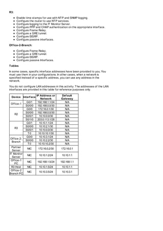 Ccna 4 v5 practice skills assessment – packet tracer | PDF