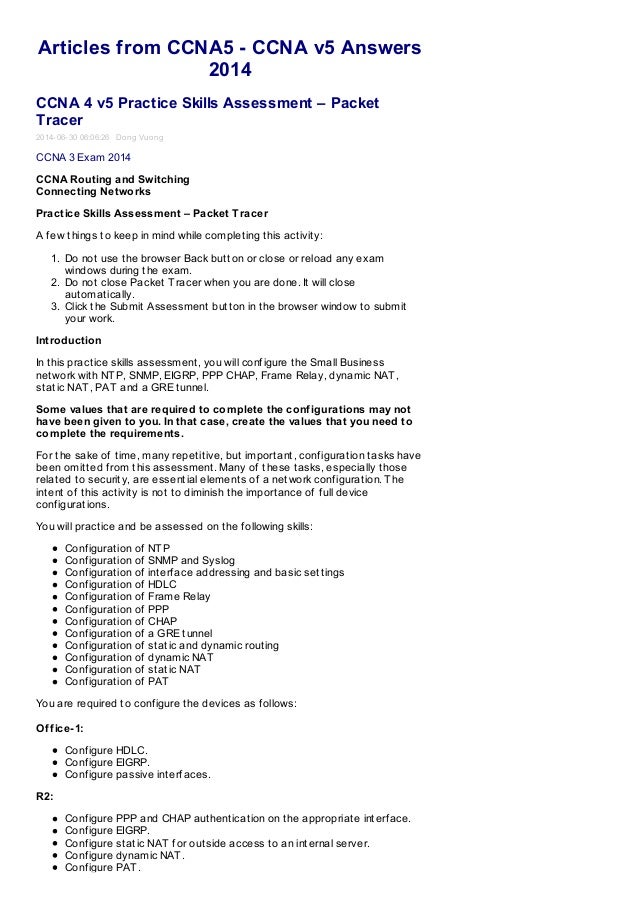 Ccna packet tracer exercises for kids