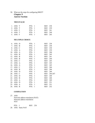 CCNA Network Services Questions | RTF