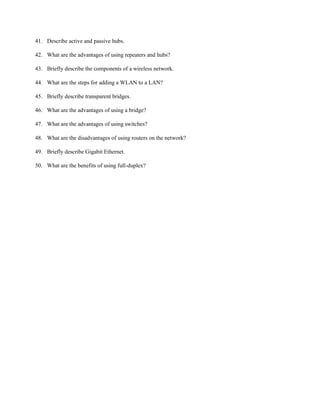 Networking Devices Questions CCNA Network Devices Questions | PDF
