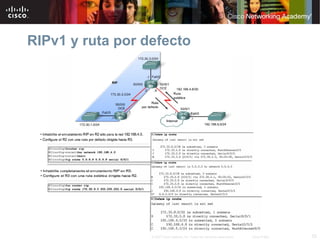 RIPv1 y ruta por defecto




                  © 2007 Cisco Systems, Inc. Todos los derechos reservados.   Cisco Public   25
 