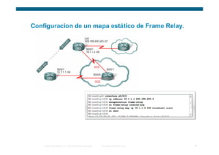 Configuracion de un mapa estático de Frame Relay.




    © 2006 Cisco Systems, Inc. Todos los derechos reservados.   Información pública de Cisco   19
 