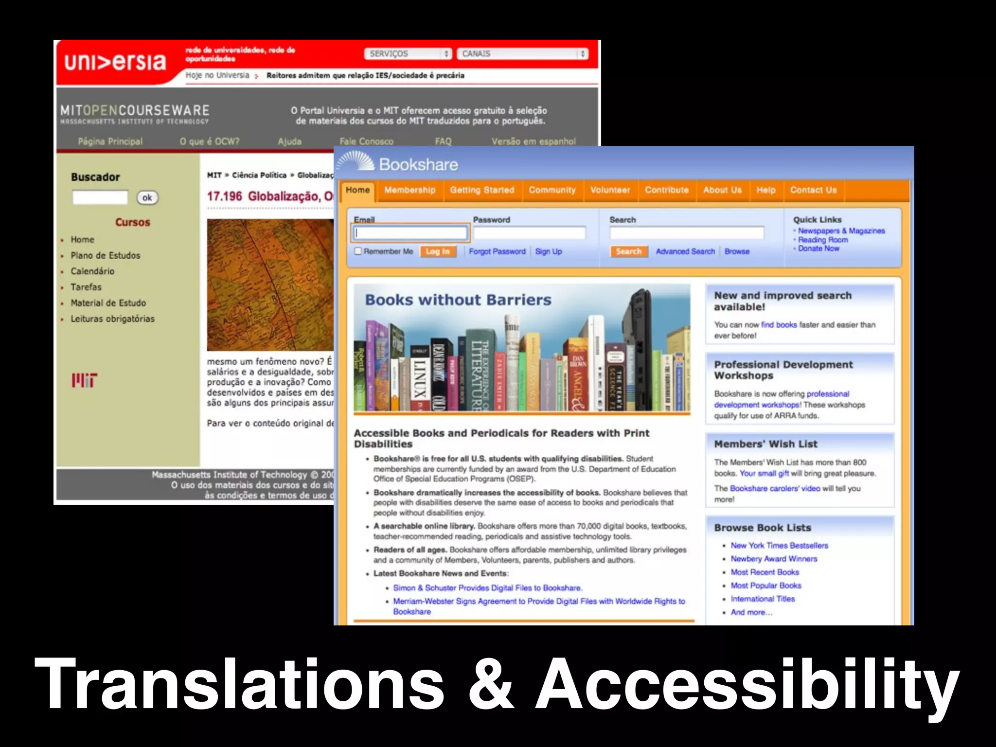 Translations & Accessibility