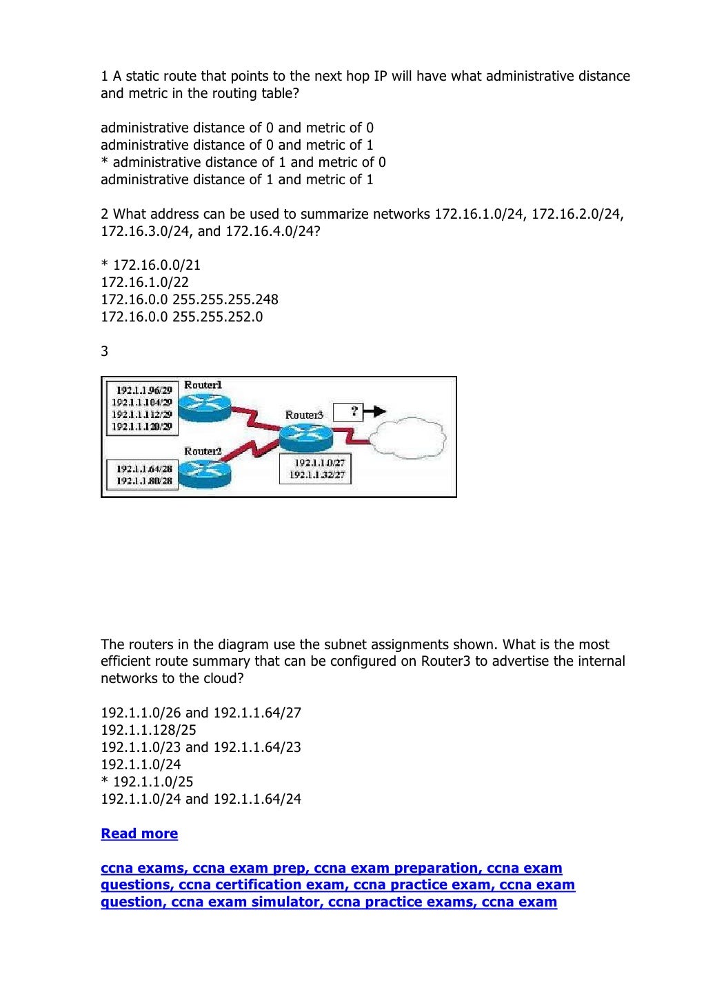 Free Ccna Practice , Pass the CCNA Exam: CCNA Practice Tests and Study ...