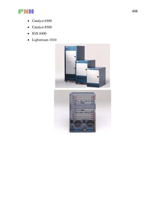 408
• Catalyst 6500
• Catalyst 8500
• IGX 8400
• Lighstream 1010
 