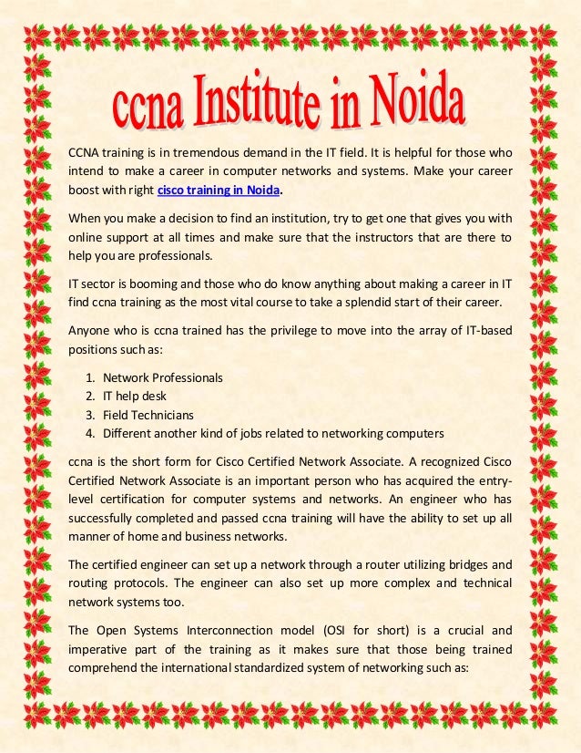 Ccna Institute In Noida