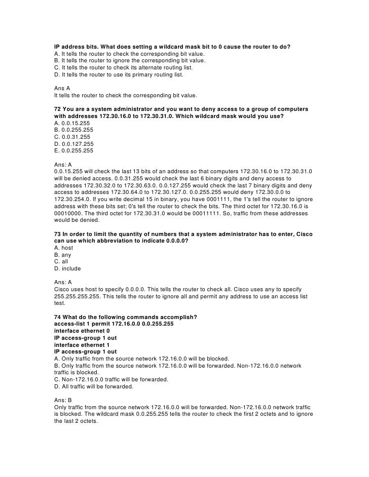 ccna interview questions wild card interview questions