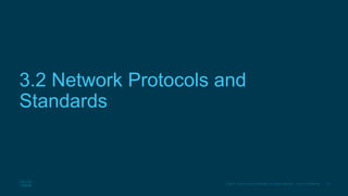 22
© 2016 Cisco and/or its affiliates. All rights reserved. Cisco Confidential
3.2 Network Protocols and
Standards
 