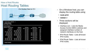 Cisco Router Ipv4 Routing Table CCNA v6.0 ITN - Chapter 06 | PPTX