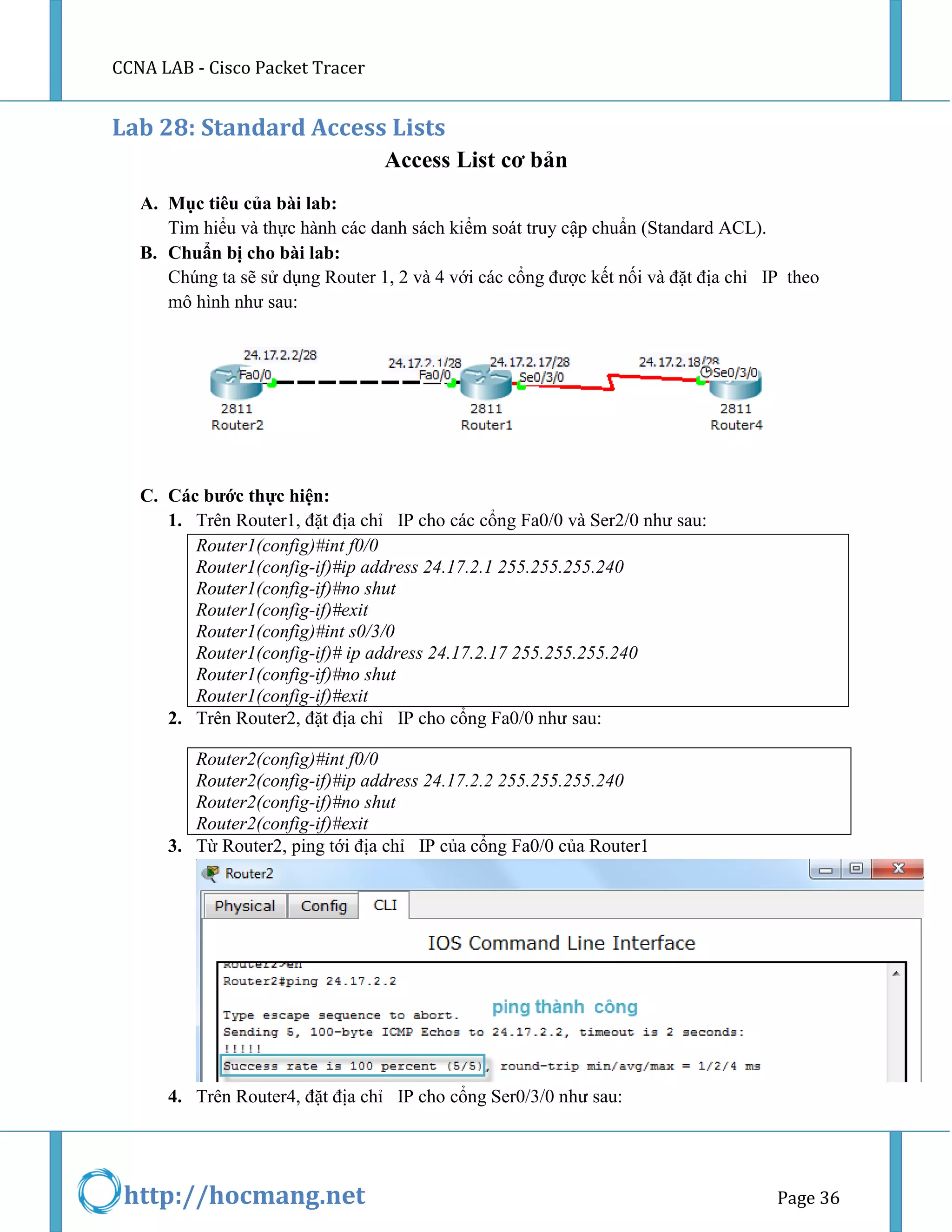CCNA LAB - Cisco Packet Tracer | PDF