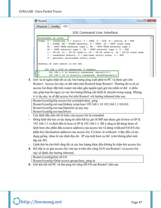 CCNA LAB - Cisco Packet Tracer | PDF