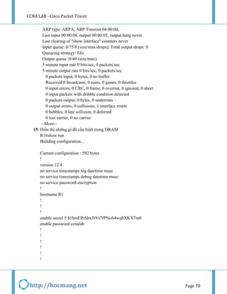 CCNA LAB - Cisco Packet Tracer | PDF