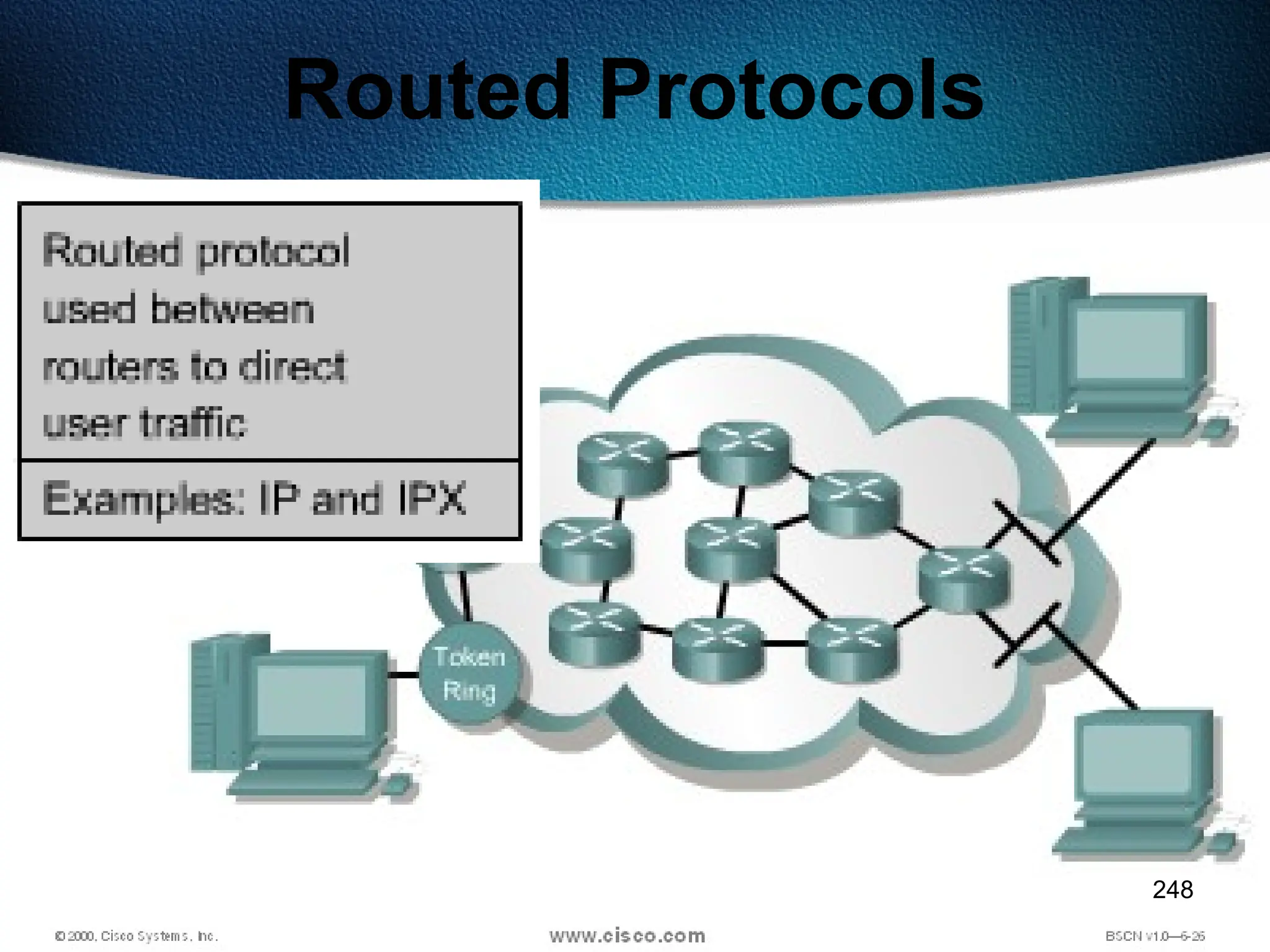 248
Routed Protocols
 