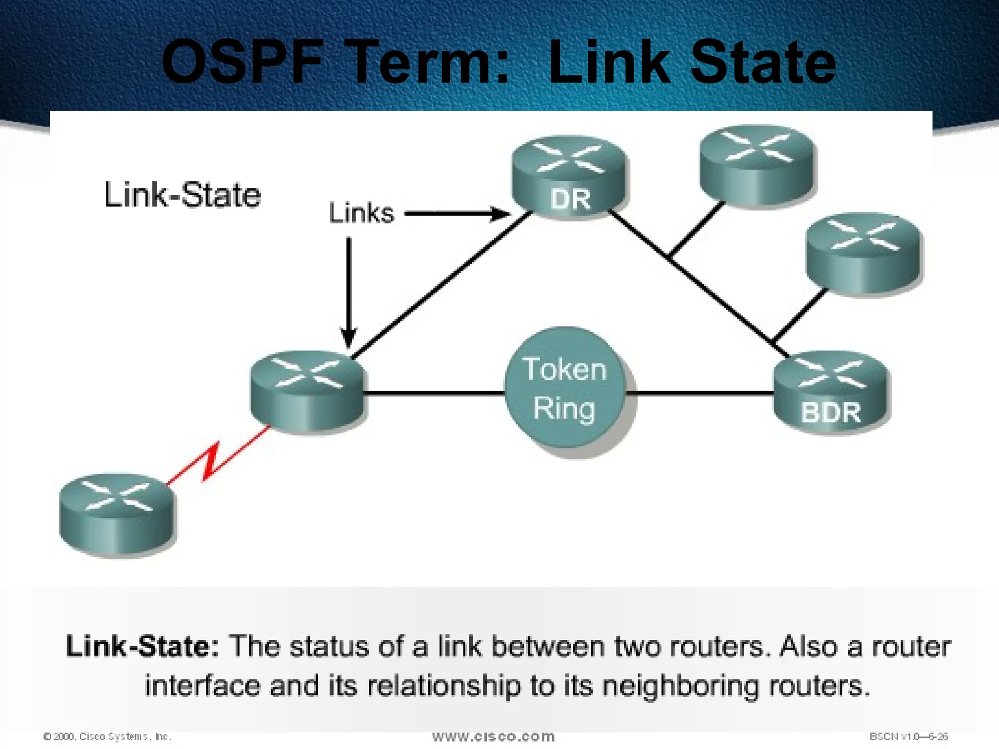 293
OSPF Term: Link State
 