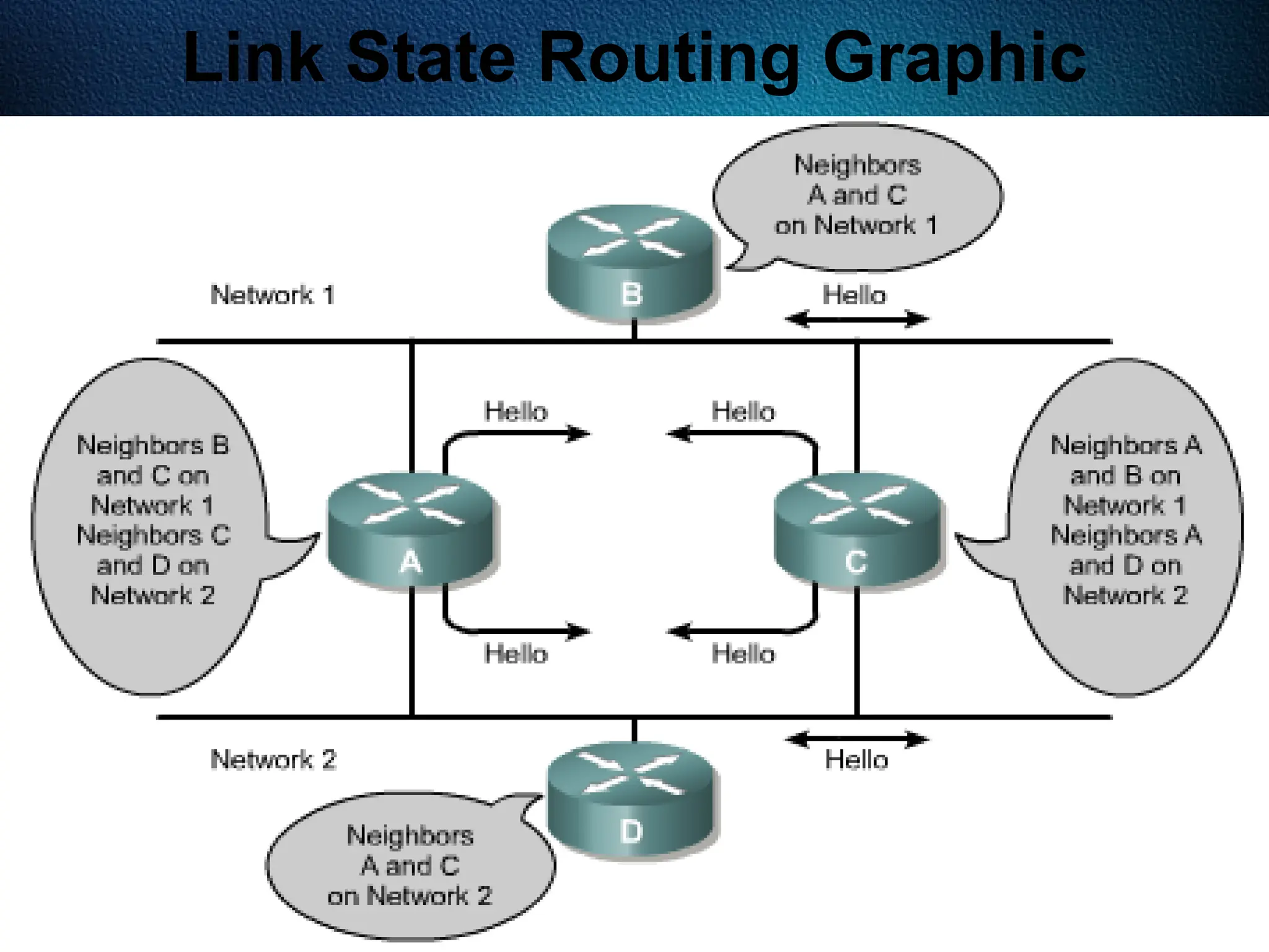 304
Link State Routing Graphic
 