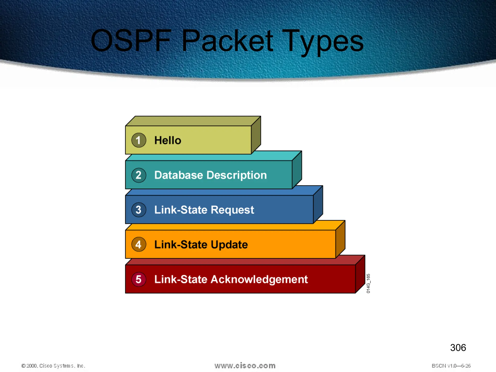 306
OSPF Packet Types
 