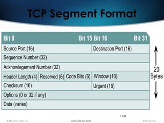 116
TCP Segment Format
 