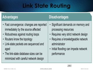 285
Link State Routing
 