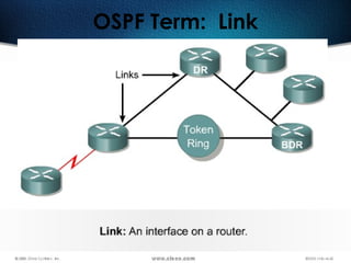 292
OSPF Term: Link
 