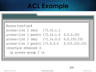 374
ACL Example
 
