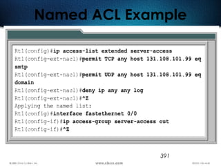 391
Named ACL Example
 