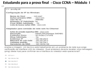 Estudando para a prova final - Cisco CCNA – Módulo I
 