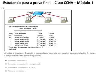Estudando para a prova final - Cisco CCNA – Módulo I
 