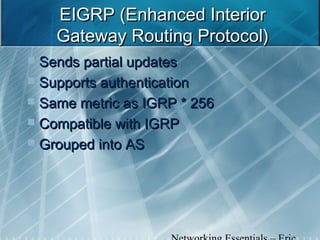 CCNA Routing and Switching Lessons 08-09 - Routing Protocols - Eric Vanderburg