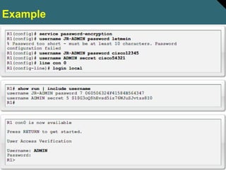 20© 2009 Cisco Systems, Inc. All rights reserved.
Example
 