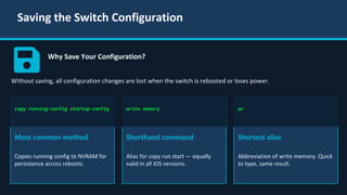 Cisco Switch Configuration Management Cisco Switch Configuration Basics for Beginners | CCNA Certification | PDF