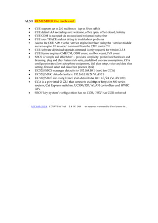 Ccna voice study summary 460 | PDF