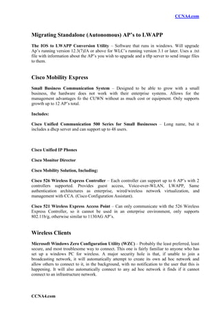 Ccna Wireless Study Guide | PDF