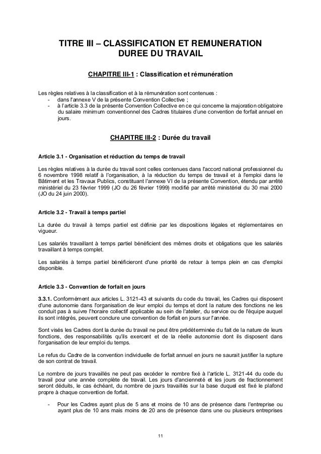 Idcc 2409 Ccn Cadres Travaux Publics 20 Nov 2015