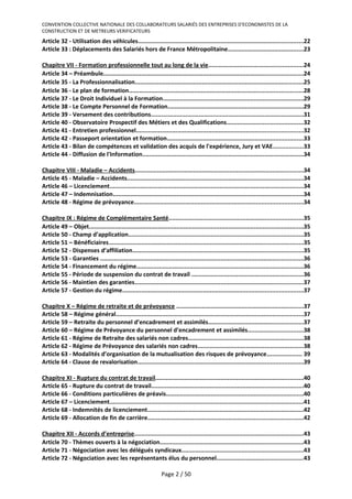 CONVENTION COLLECTIVE NATIONALE DES COLLABORATEURS SALARIÉS DES ENTREPRISES D'ECONOMISTES DE LA
CONSTRUCTION ET DE METREUR...