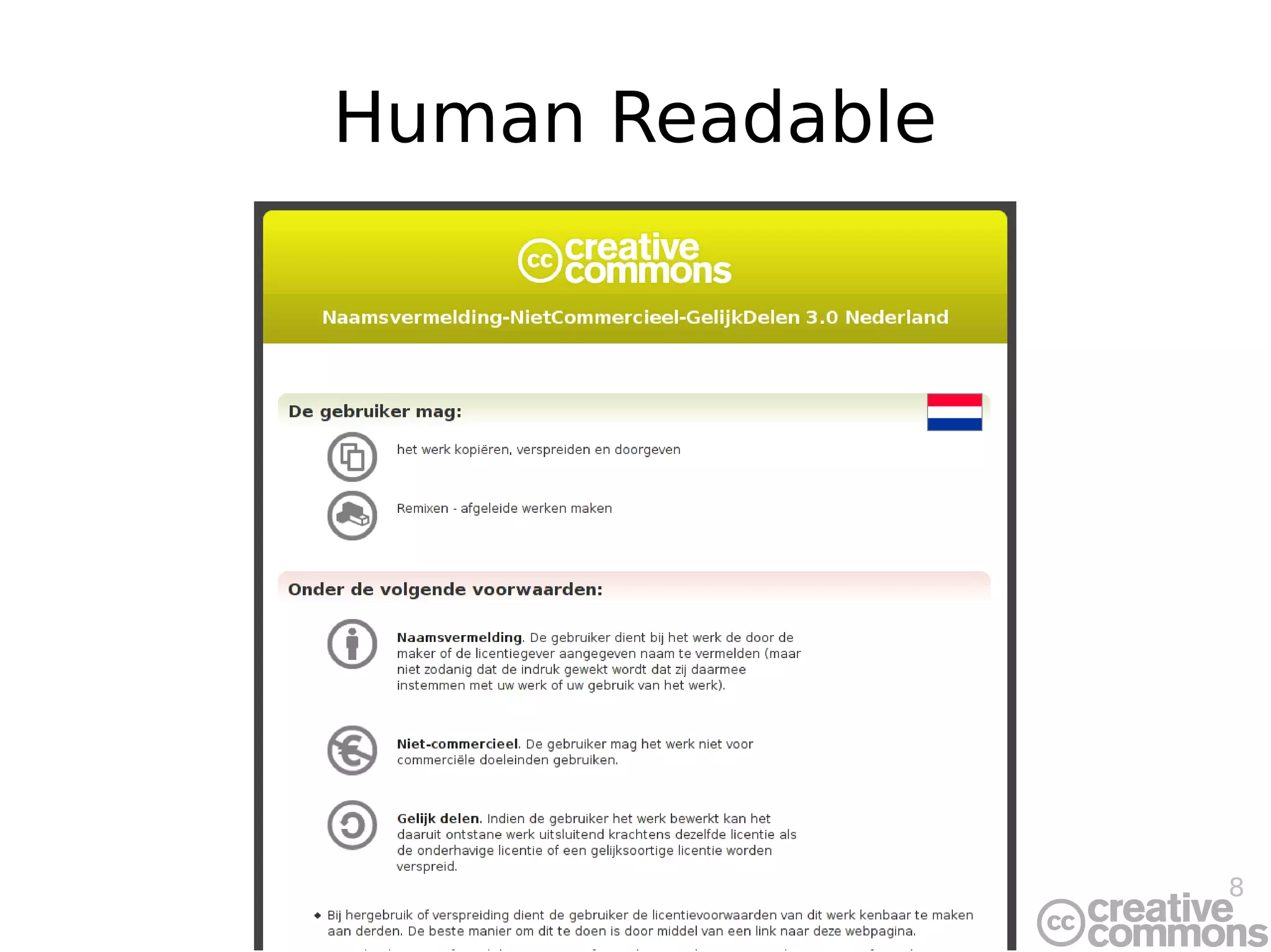 8
Human Readable
 