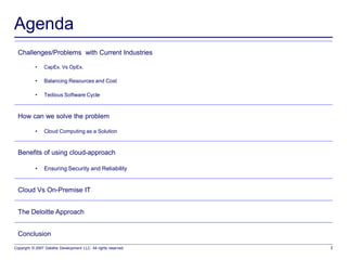 Cloud Computing Presentation | PDF