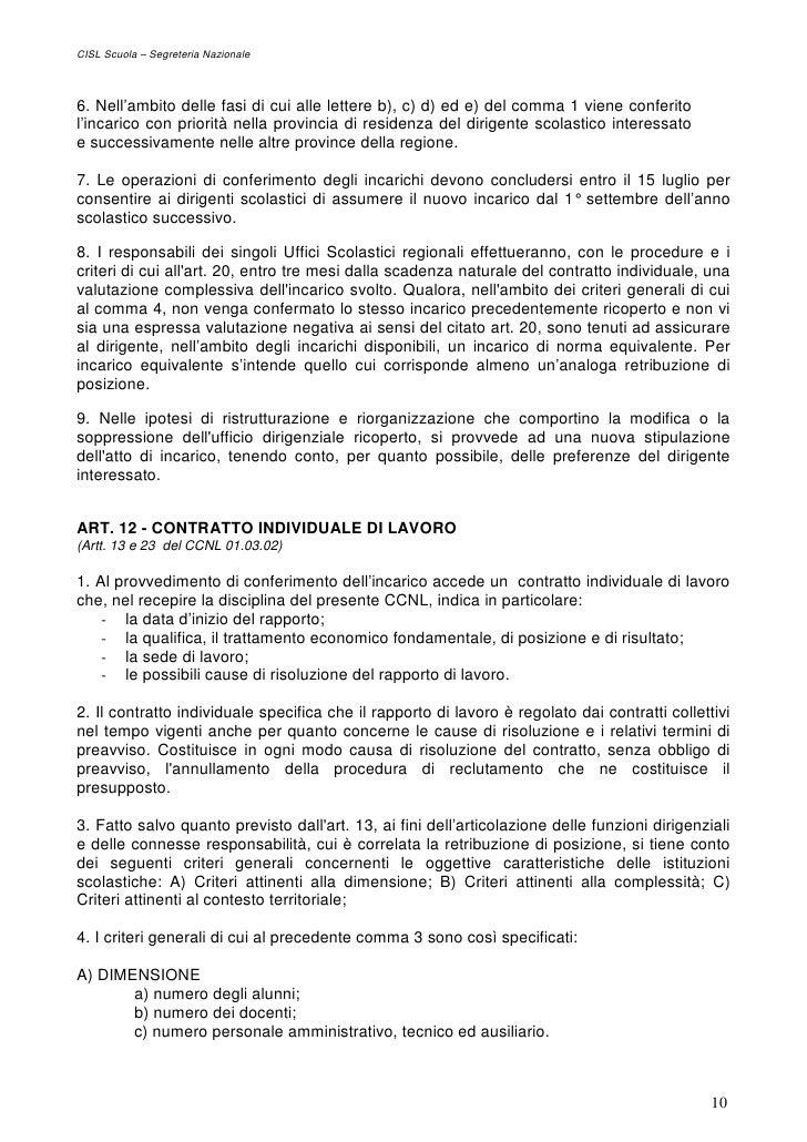 Contratto Collettivo Nazionale del Lavoro Area V Dirigenti Scuole… Contratto Collettivo Nazionale del Lavoro Area V Dirigenti Scuole…