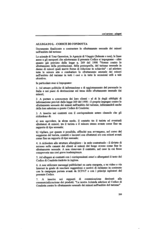 Ccnl turismo 19 luglio 2003 allegato l codice di condotta ita