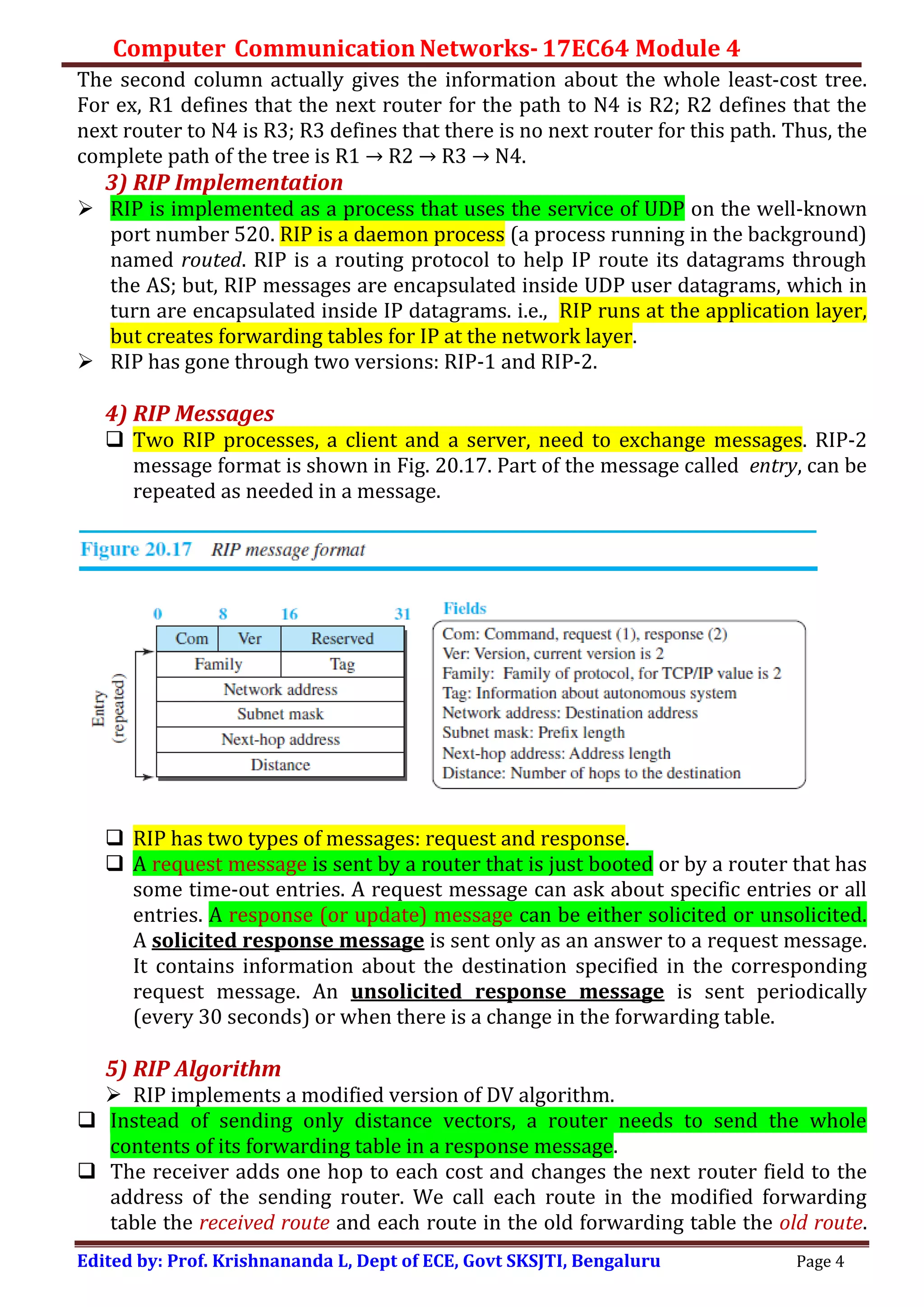 COMPUTER COMMUNICATION NETWORKS-R-Routing protocols 2 | PDF