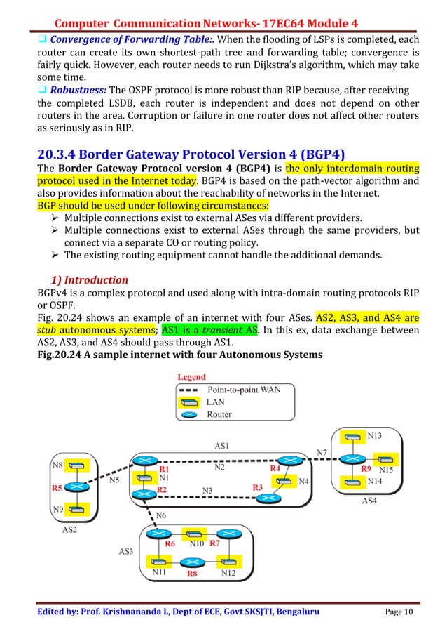 COMPUTER COMMUNICATION NETWORKS-R-Routing protocols 2 | PDF