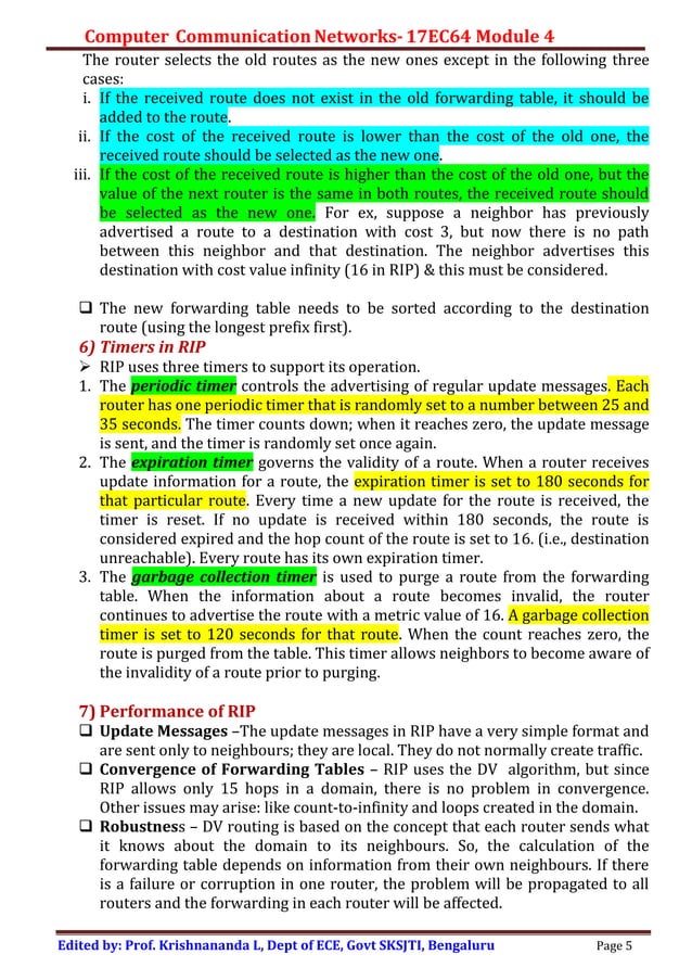 COMPUTER COMMUNICATION NETWORKS-R-Routing protocols 2 | PDF