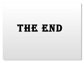 The End 