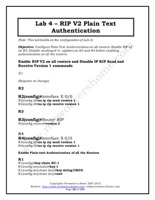 CCNP Routing Workbook | PDF