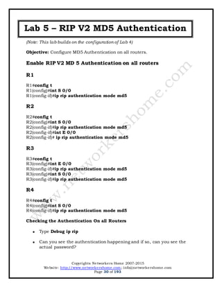 CCNP Routing Workbook | PDF