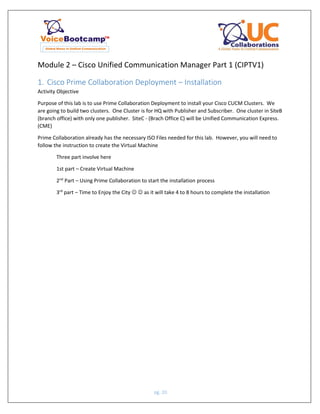 VoiceBootcamp Ccnp collaboration lab guide v1.0 sample | PDF