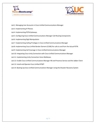 VoiceBootcamp Ccnp collaboration lab guide v1.0 sample | PDF