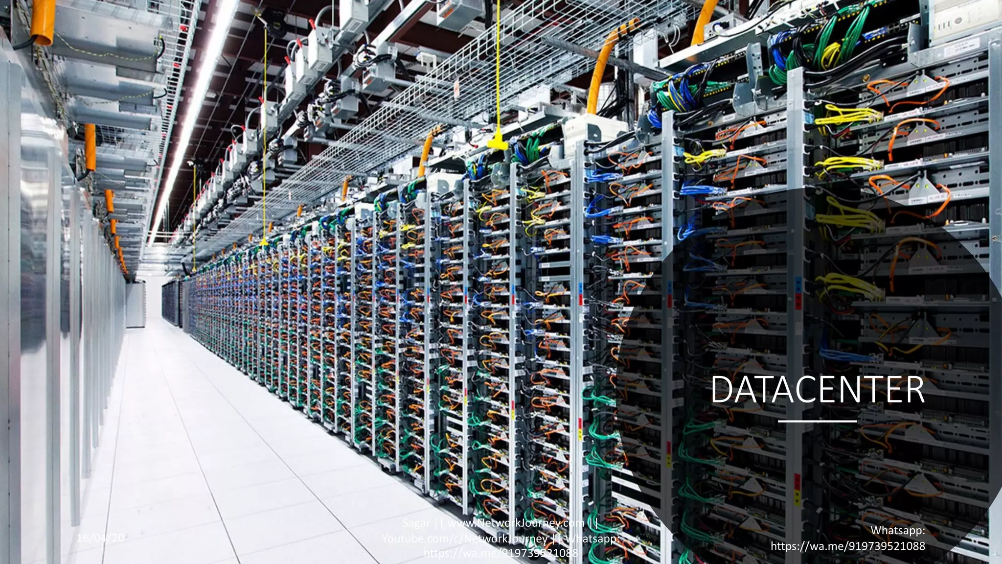 DATACENTER
16/04/20
Sagar || www.NetworkJourney.com ||
Youtube.com/c/NetworkJourney || Whatsapp:
https://wa.me/919739521088
Whatsapp:
https://wa.me/919739521088
 