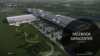 FACEBOOK
DATACENTER
16/04/20
Sagar || www.NetworkJourney.com ||
Youtube.com/c/NetworkJourney || Whatsapp:
https://wa.me/919739521088
Whatsapp:
https://wa.me/919739521088
 